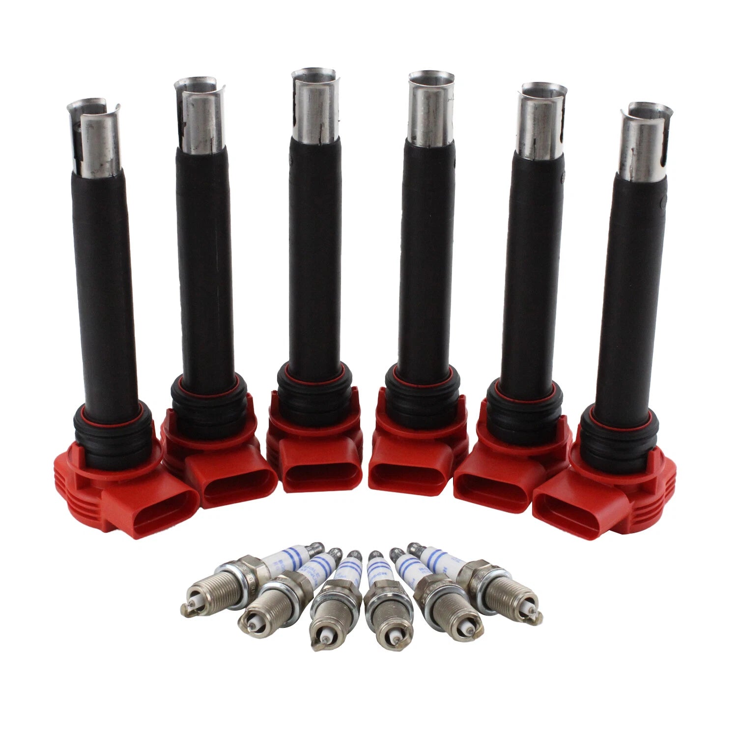 Set of 6 Ignition Coils & 6 Spark Plugs for Audi A5 Q5 S5 (2008–2017)