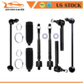 Set of 8 Front Steering Tie Rod Ends for Nissan Murano (2003–2004)