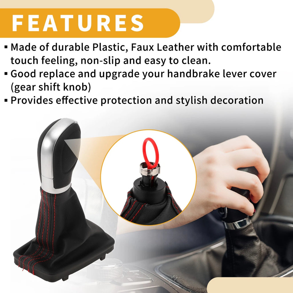 Automatic Shift Knob with Boot Cover for Volkswagen Tiguan (2012–2015)