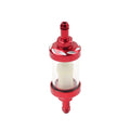 Inline 8MM 5/16 Motorcycle Gas Fuel Filter Universal (Red)