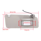 Sun Visor with Lights for Dodge Ram 1500 2013-2021, 2500 3500 2013-2018