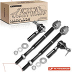 Set of 4 Front Inner & Outer Tie Rods for Chevy HHR Cobalt (2005–2011)