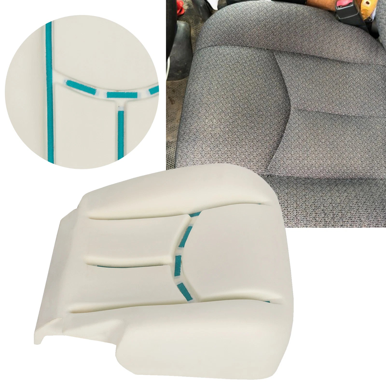 Driver Bottom Seat Foam Cushion Pad for Chevy Silverado (2003–2007)