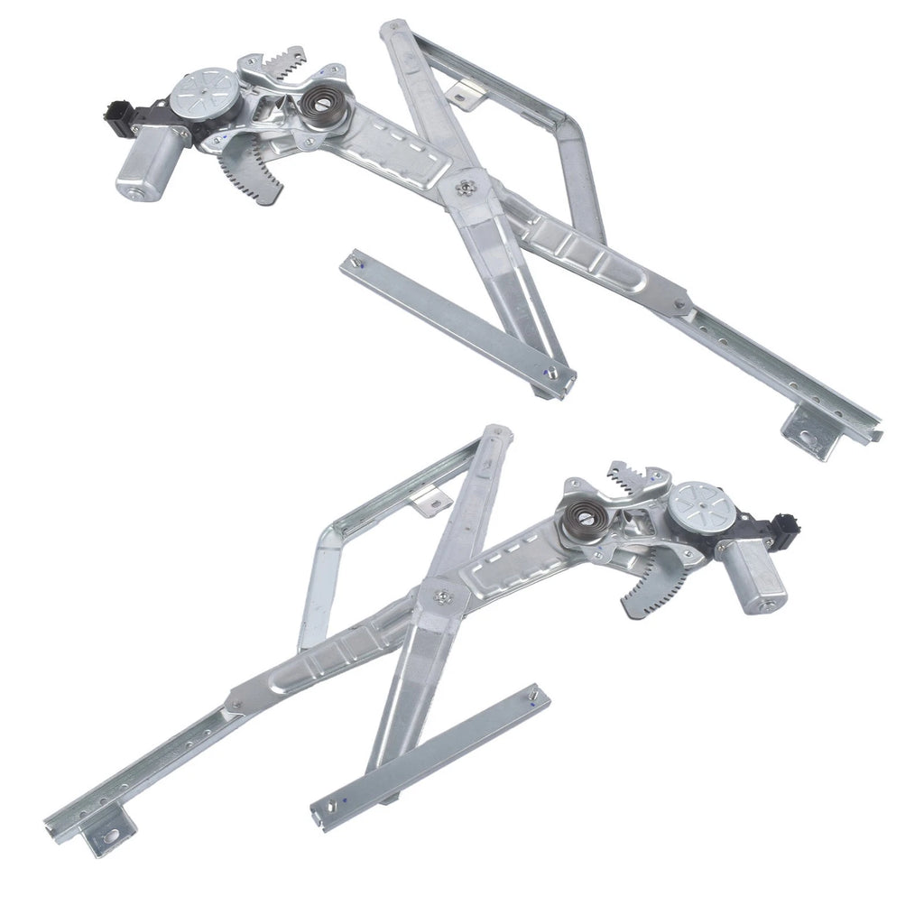 Pair Front Door Power Window Regulators for Isuzu NQR (2007-2016)