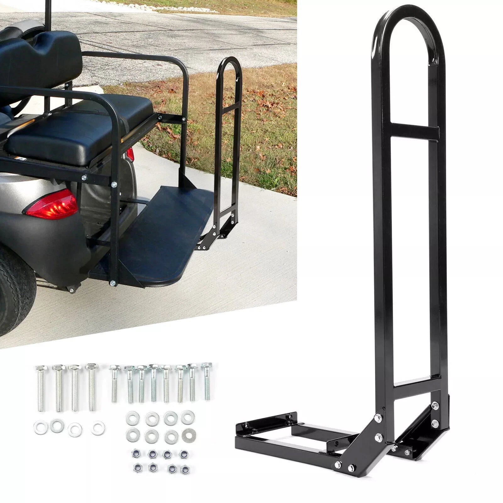 Rear Seat Safety Grab Bar for EZGO, Club Car, Yamaha Golf Cart (Universal)