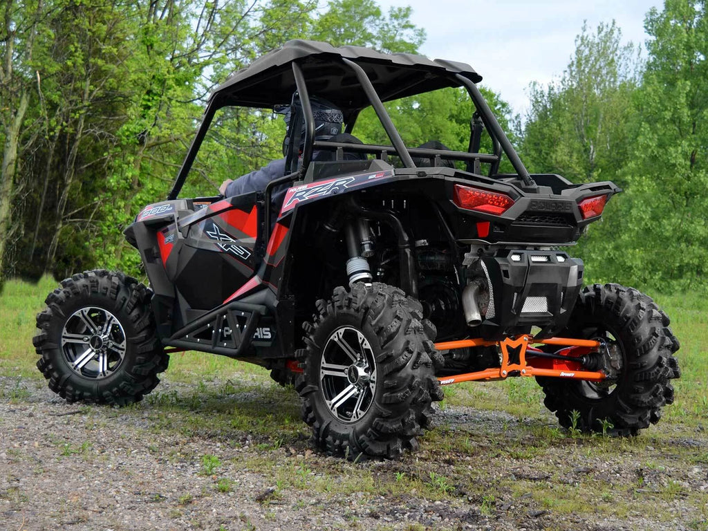 SuperATV Round Tubed Rear Radius Arms for Polaris RZR XP 1000 (2014–2023) - Orange