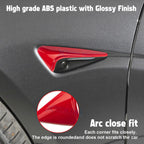 2PCS Red Side Camera Decor Cover Trim for Tesla Model 3 (2024-2025)