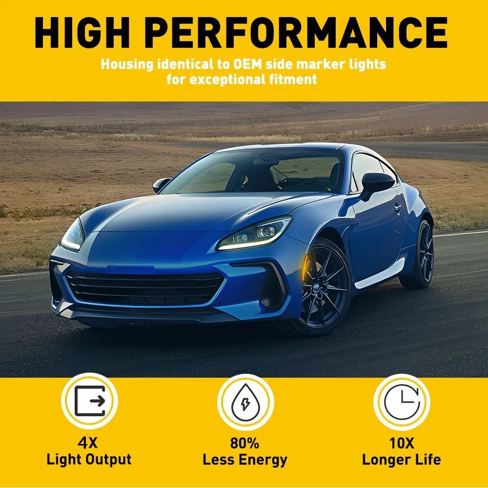 LED Strip Front Side Marker Lights for Toyota GR86 Subaru BRZ (2022–2024)