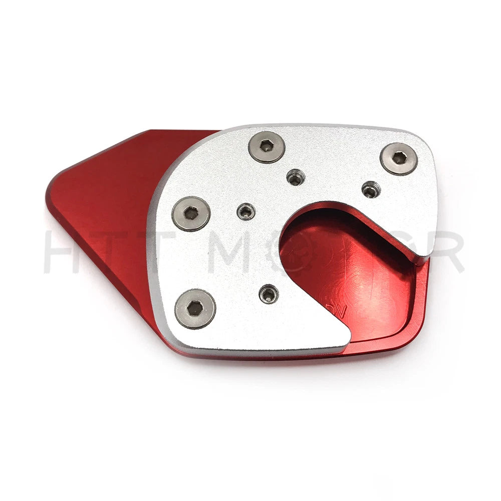 CNC Kickstand Side Stand Extension Plate Pad for Honda X ADV 750 (2017–2018) RED