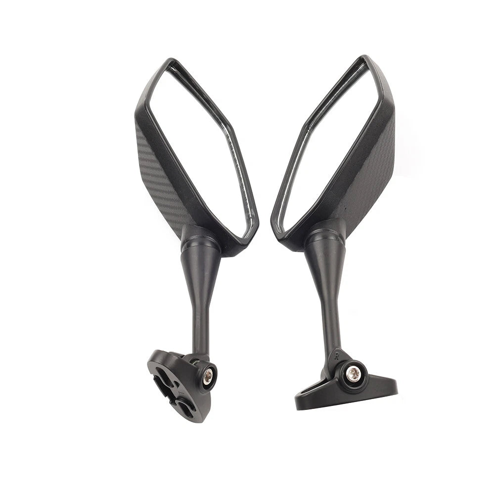 2pcs Carbon Fiber Look Side Mirrors for Honda CBR600RR (2003–2019)