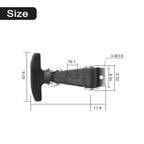 Elastic Stainless Steel Rubber Hood Catch for Universal Applications (4" - 7")
