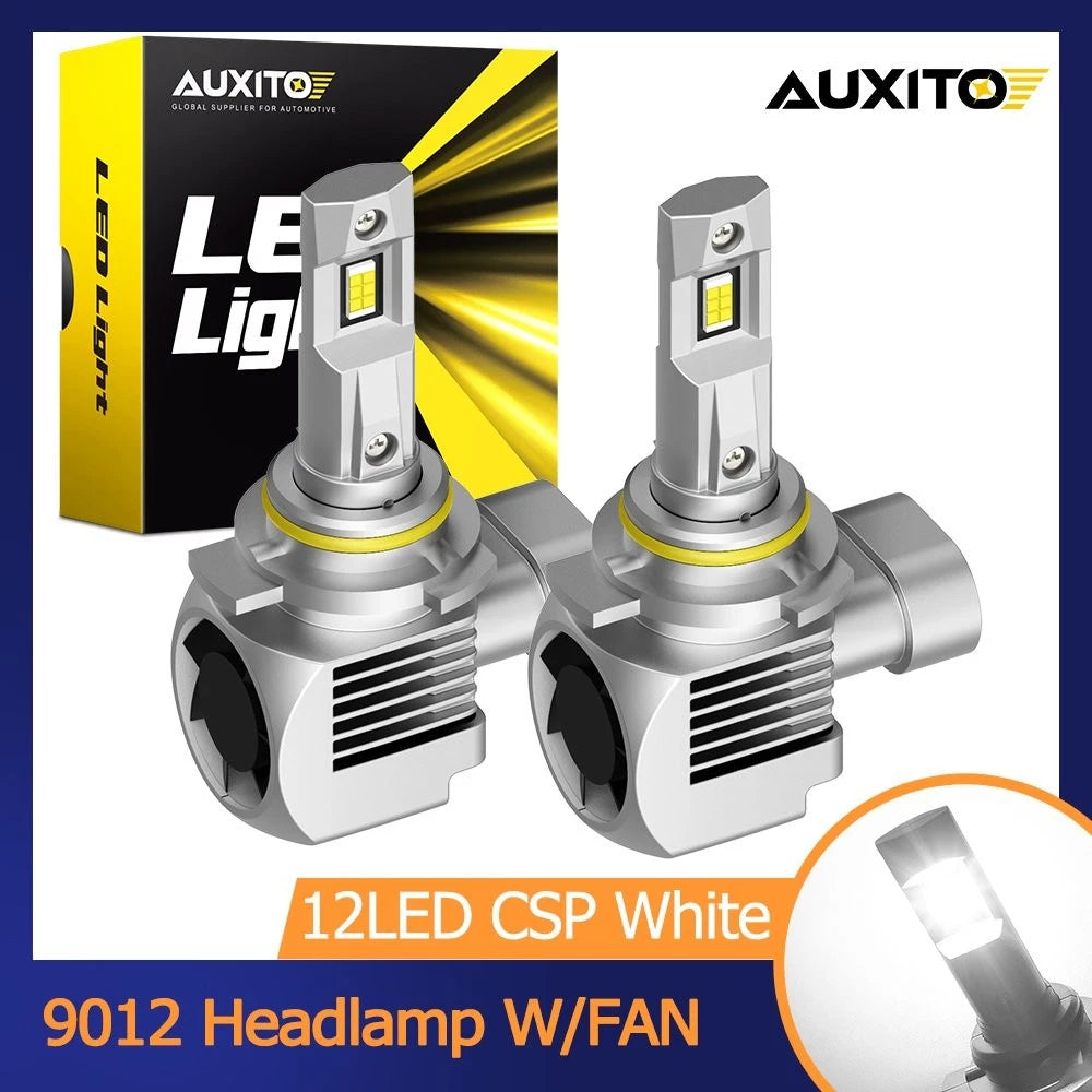2X AUXITO 9012 LED Bulb for High Low Beam Headlight
