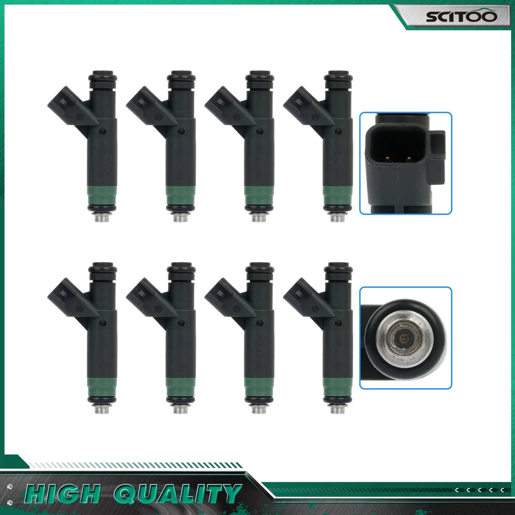 8Pcs Fuel Injectors for Dodge Durango (2004–2007) Jeep Commander (2006–2007) 4.7L