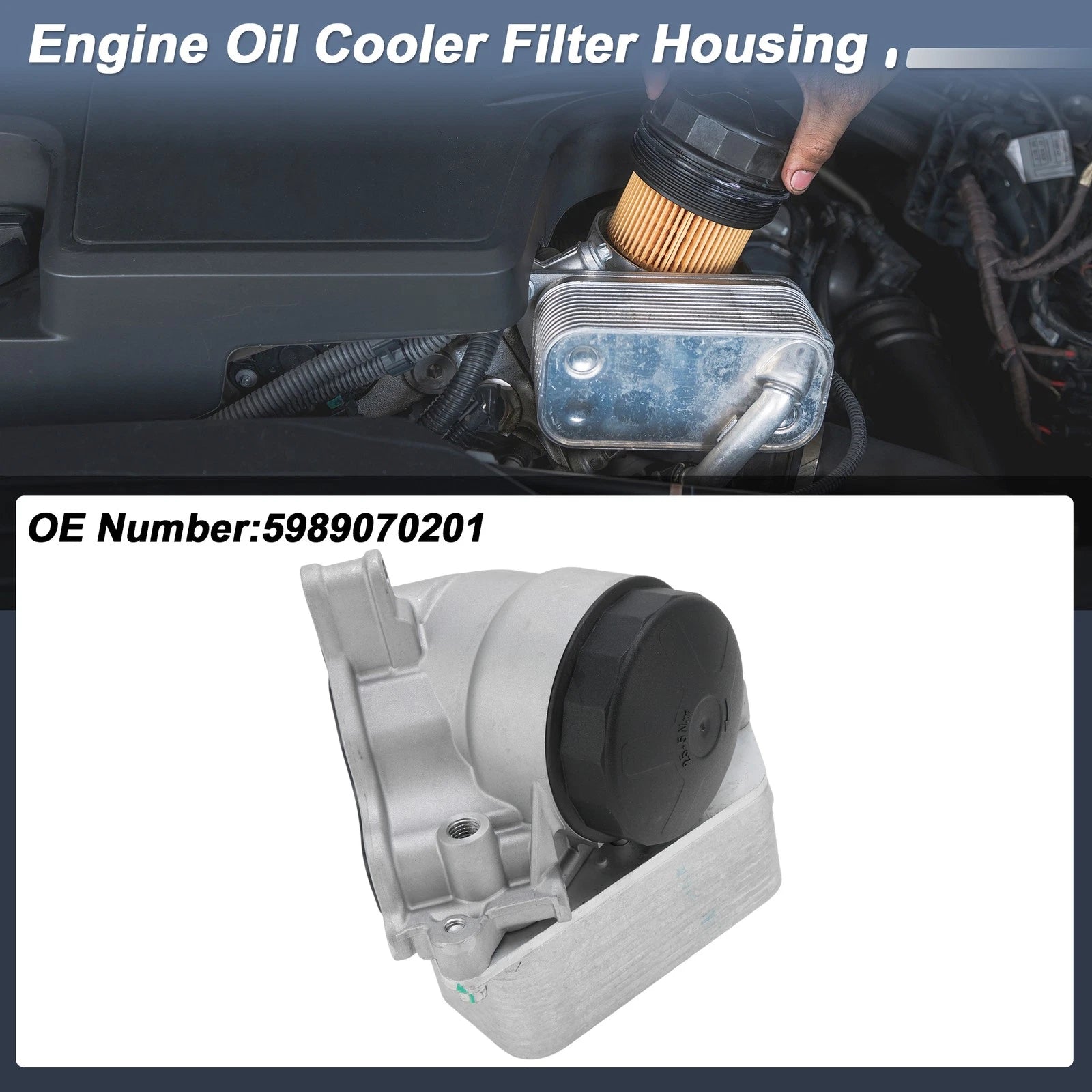Engine Oil Filter Housing for BMW E91 328i (2012) No. 5989070201