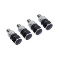 Set of 4 Aluminum Black & Silver Hex License Plate Frame Bolts for Harley Honda