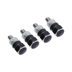 Set of 4 Aluminum Black & Silver Hex License Plate Frame Bolts for Harley Honda