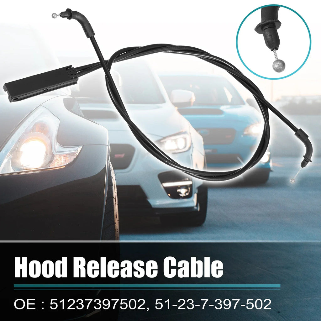 Car Hood Bonnet Release Cable for BMW X3 X4 Black