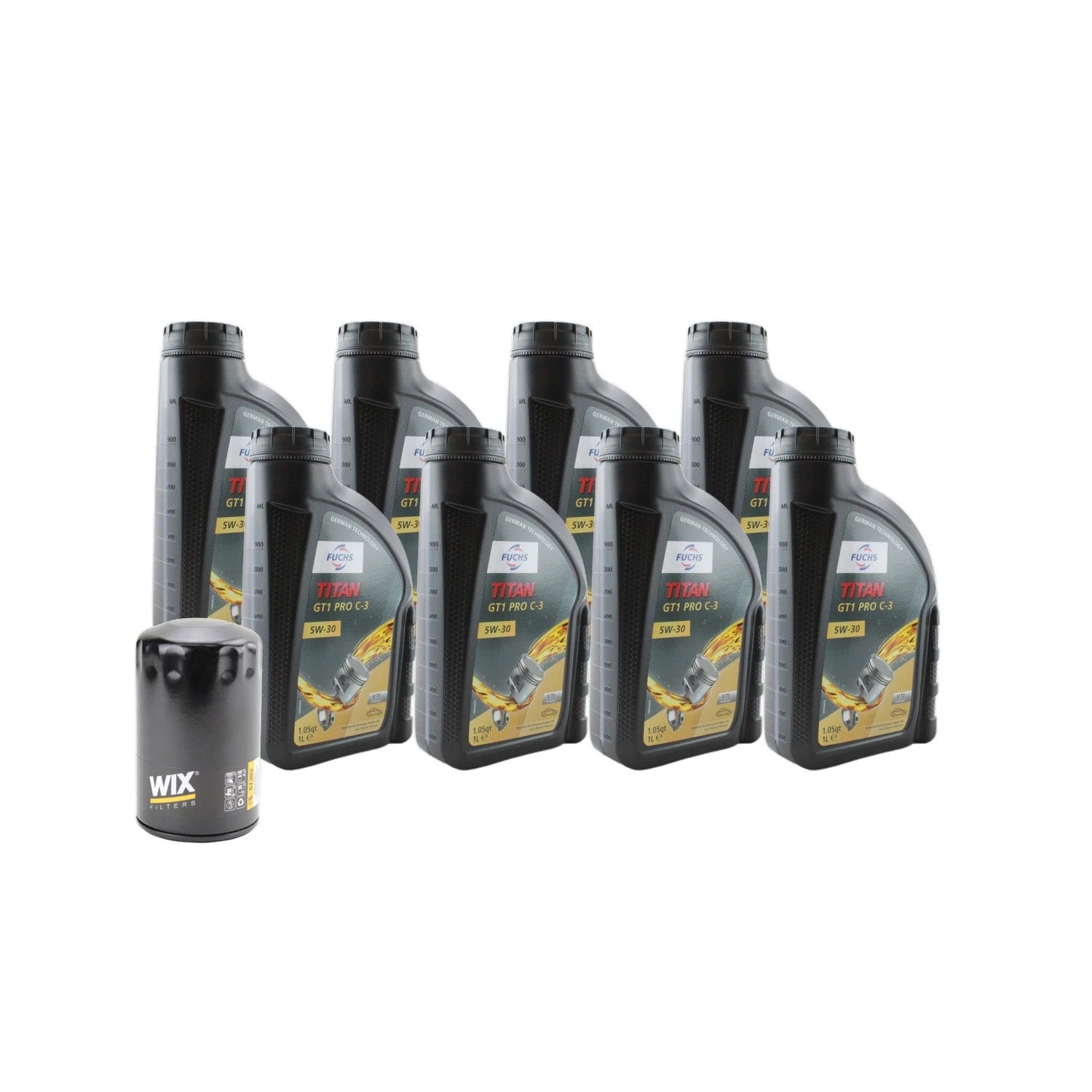 Engine Oil Change Kit for Audi RS6 4.2 V8 BCY (2008–2010) - 8L Fuchs TITAN GT1 PRO C-3 5W-30