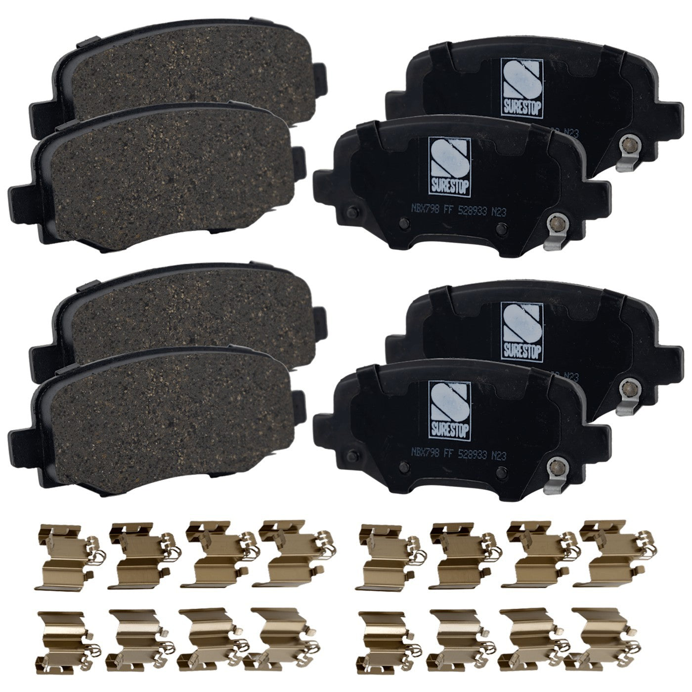 Set of Rear Brake Pads for Jeep Cherokee (2016–2017)