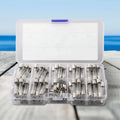 72 PCS Assorted Glass Tube Fuses for Cars (0.5A–30A)