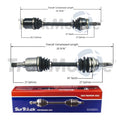 Set of 2 CV Axle Shafts for Mitsubishi Dodge Stealth (1991–1996)