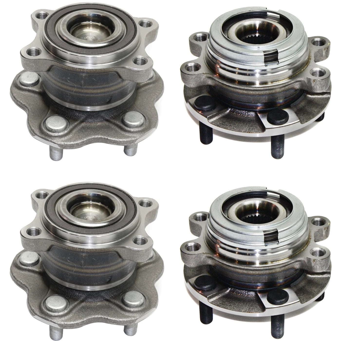 Wheel Hubs for Nissan Altima (2007–2018) Front & Rear with Bearings
