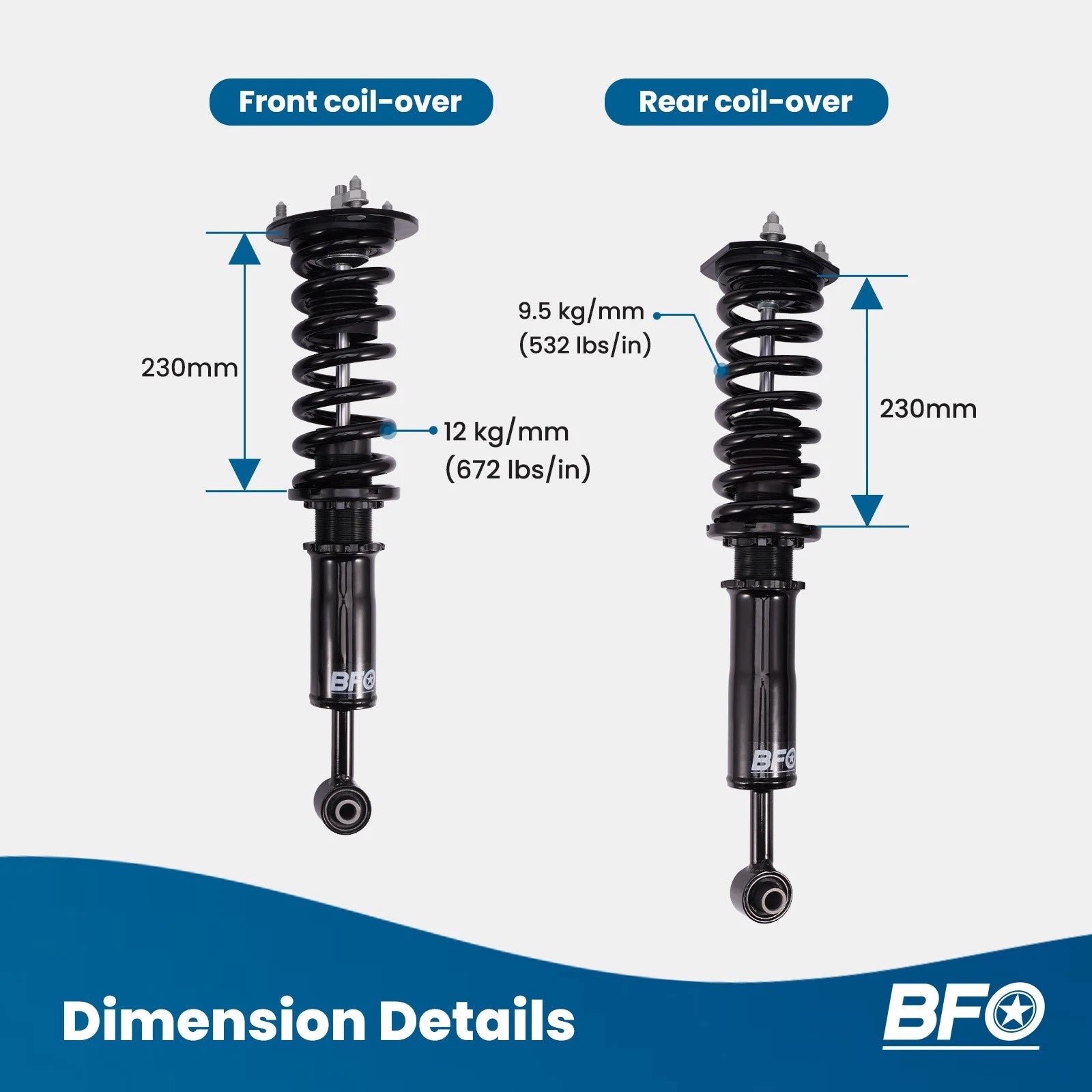 Coilovers Suspension Kit for Lexus IS250 IS350 GS300 GS350 ISF (2006–2013)