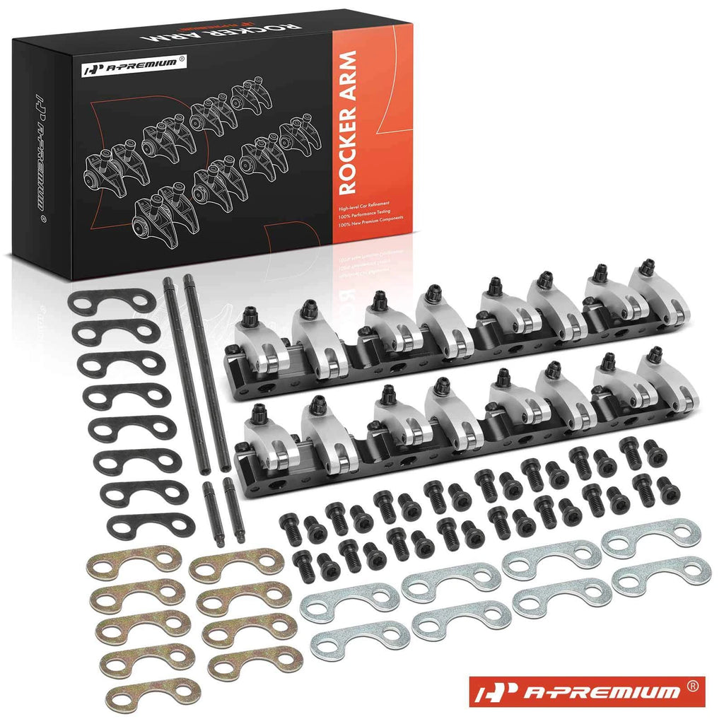 Set of 2 Aluminum Shaft Mount Rocker Arms for Ford Small Block (1962–1995)