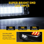 White LED License Plate Light for Ford Mustang (2015-2021)