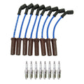 NGK Wire Set & 8 V-Power Spark Plugs for Sierra 1500 HD Silverado 2500 (2007–2014)
