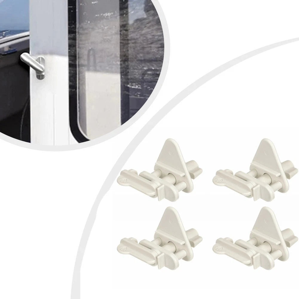 Set of 4 Pontoon Gate Latch for 1 to 1 1/4 Inch Square Frame Boat Doors