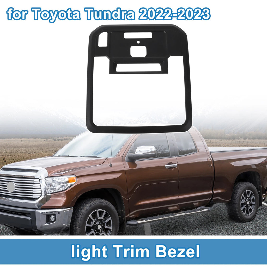 Front Row Headlight Trim Bezel for Toyota Tundra (2022–2023) Matte Black