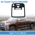 Front Row Headlight Trim Bezel for Toyota Tundra (2022–2023) Matte Black