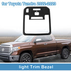 Front Row Headlight Trim Bezel for Toyota Tundra (2022–2023) Matte Black