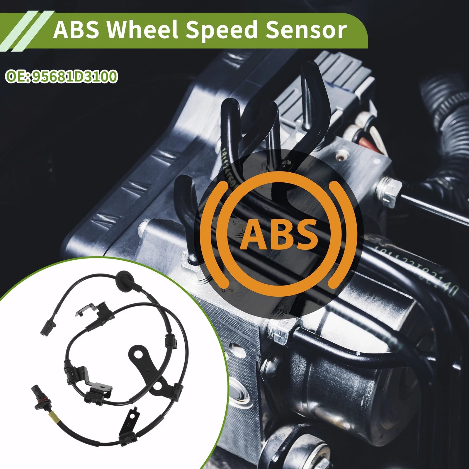 ABS Wheel Speed Sensor No. 95681D3100 for Hyundai Tucson (2015–2020)