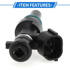Fuel Injector No. 16600-1HC0A for Nissan Note E12 (2013) 1 Pc Black
