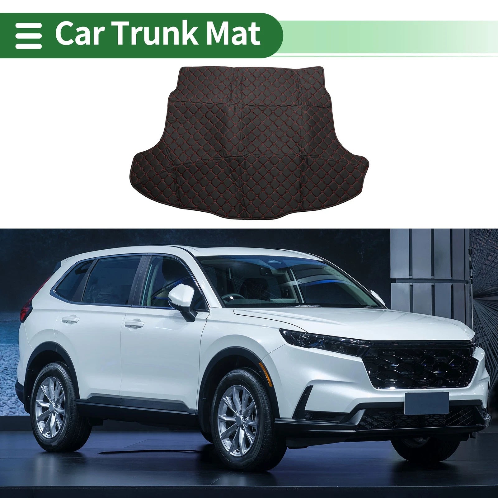 Cargo Liner Rear Trunk Mat for Honda CR-V (2007–2011) 3D Black XPE