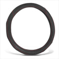 Steering Wheel Cover for Universal Fit (14.5-15") Black Hexagon Red Stitching
