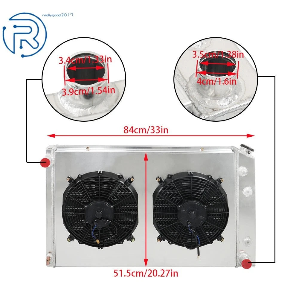 3 Row Radiator Shroud Fan for GMC C2500/C3500/K3500 (1981–1986)