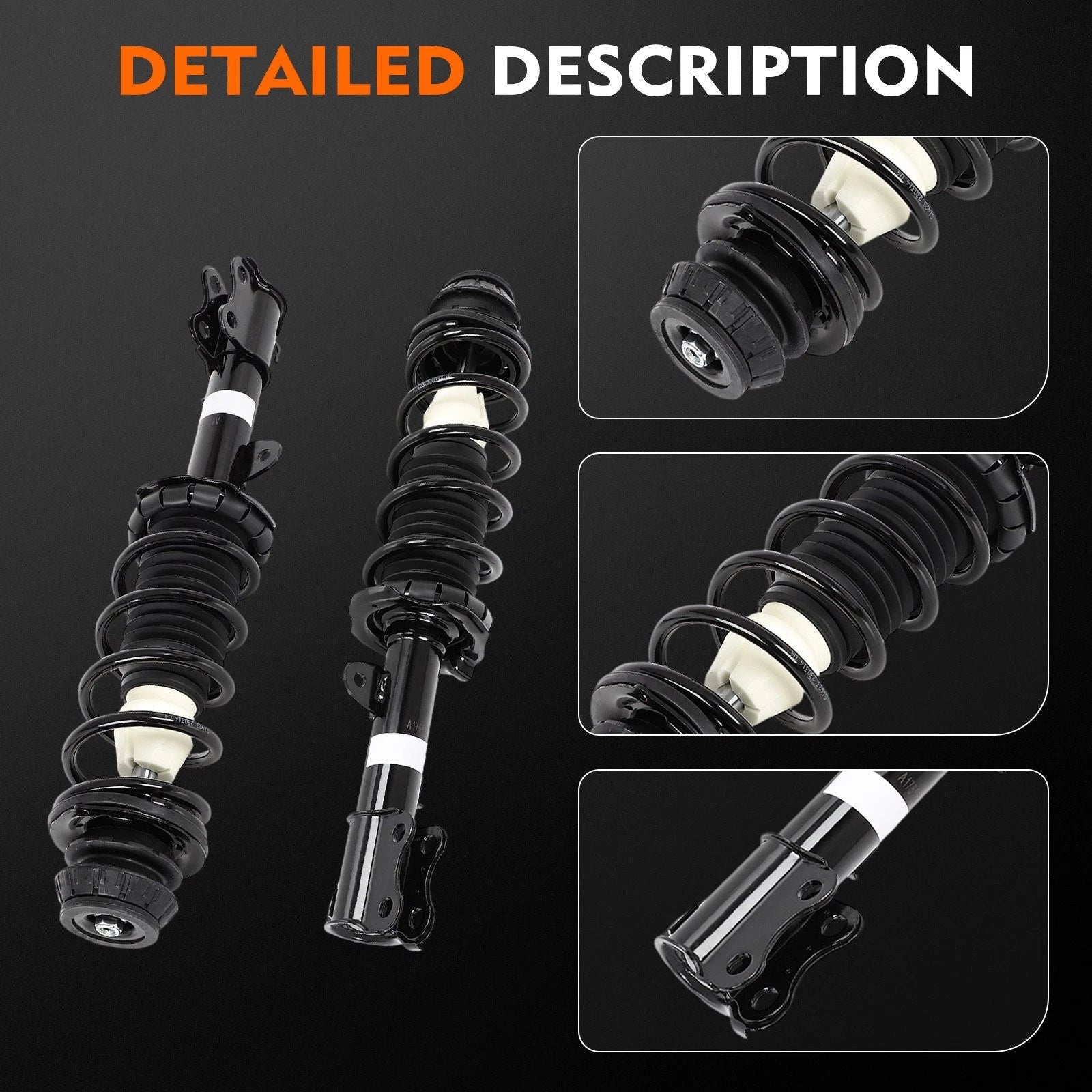 Suspension Kit (Front Spring Struts & Rear Shock Absorbers) for Nissan Versa Note (2014–2019)