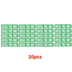 20Pcs Diesel Fuel Only Vinyl Decal Stickers for
