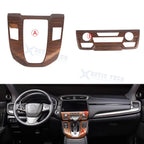 Peach Wood Pattern Gear Shift and AC Control Trim for Honda CR-V (2017-2022)
