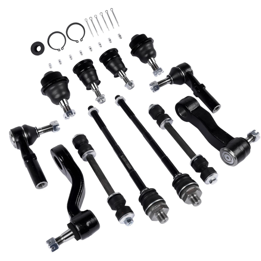 12pc Front Ball Joint and Idler Arm Kit for Chevy Silverado 1500 2500 HD (2007–2018)