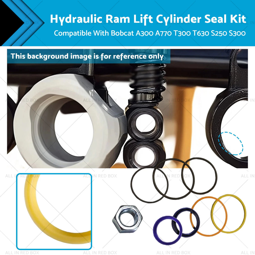 Hydraulic Ram Lift Cylinder Seal Kit for Bobcat A300 T300 S300 (2000–2023) 7137939