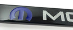 License Plate Frame Black Metal with Blue MOPAR Script for Dodge (2011–2024)