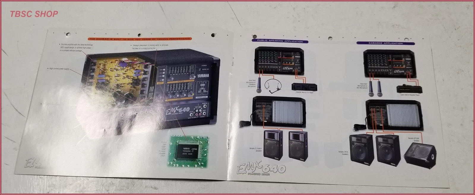 Yamaha EMX640 Powered Mixer Sales Brochure