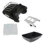 LED Light Speakers Trunk Backrest Mount Rack for Harley Street Glide (2014–2026)