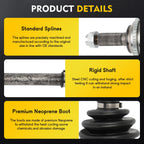 CV Axle for Ford Fusion, Lincoln Zephyr, Mercury Milan (2006–2012)