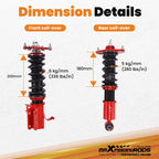 Coilover Suspension Shocks for Scion FRS FR-S BRZ 86 GR86 (2012–2020)