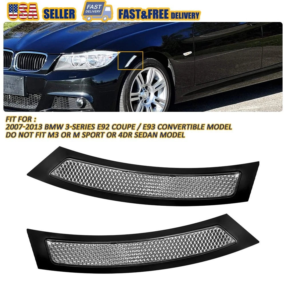 Front Side Marker Reflector Clear Lens for BMW E92 E93 (2007–2013)